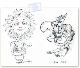 Hippie Flower and Turtle Tut